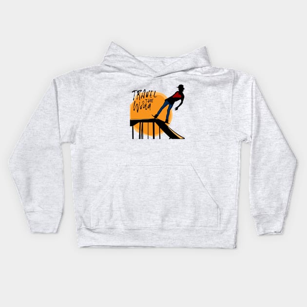 travel the wild Kids Hoodie by formony designs